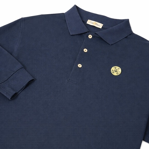 VTG Yeamans Hall Club Peter Millar Golf XL Polo Thick Double Mercerized Y2K - Picture 7 of 7